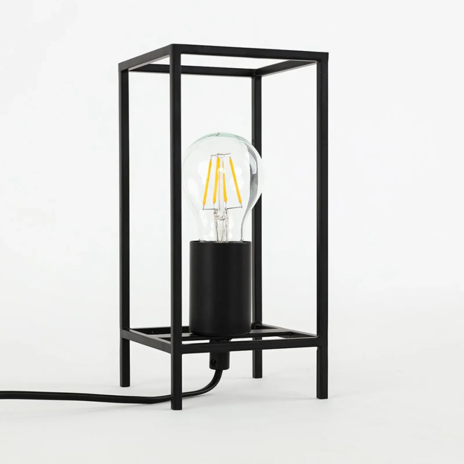 Sklep Kaja Minimalistyczna lampka stołowa TB-3343-1S-BK MELANDO | Kaja* Nowoczesne Lampki Stołowe