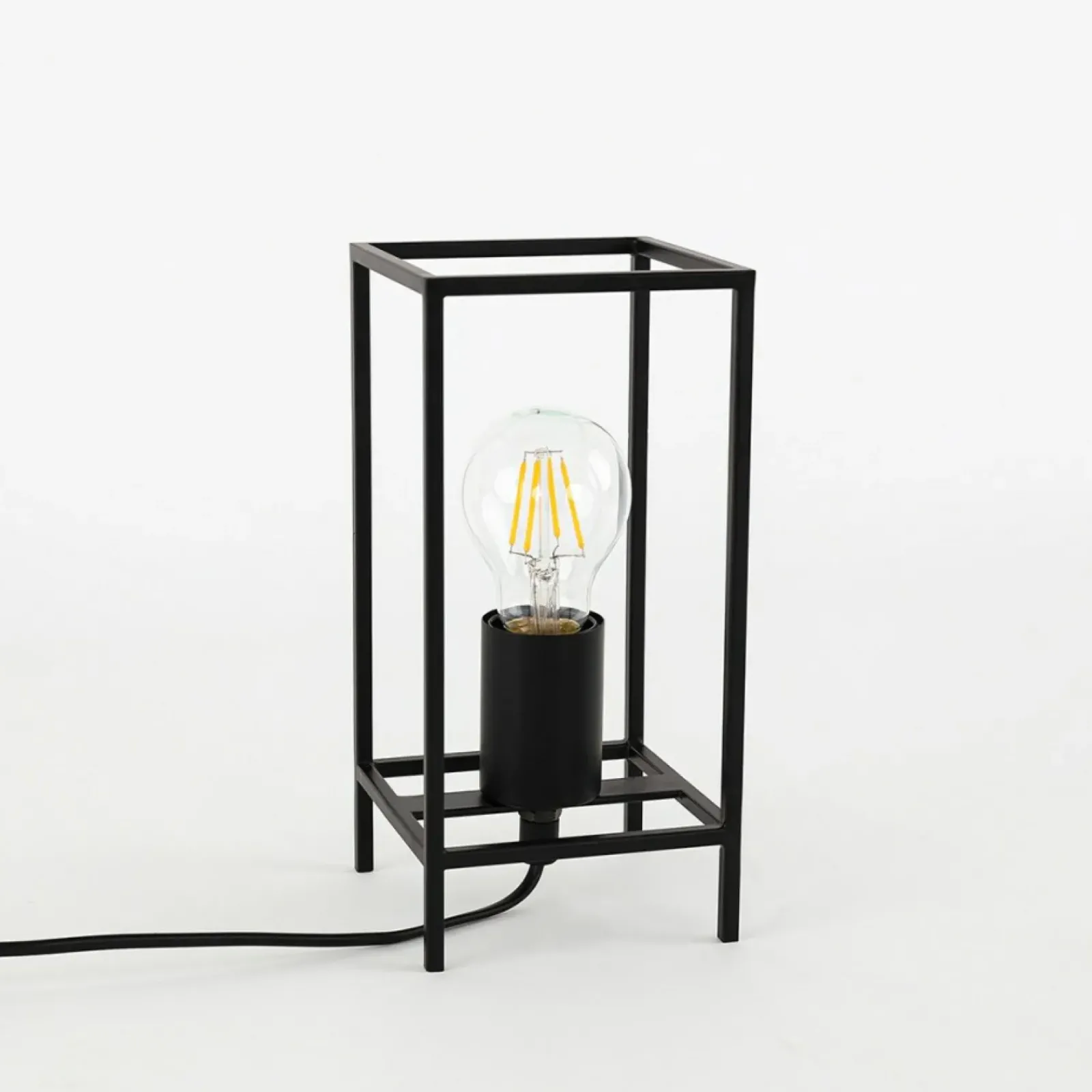 Sklep Kaja Minimalistyczna lampka stołowa TB-3343-1S-BK MELANDO | Kaja* Nowoczesne Lampki Stołowe