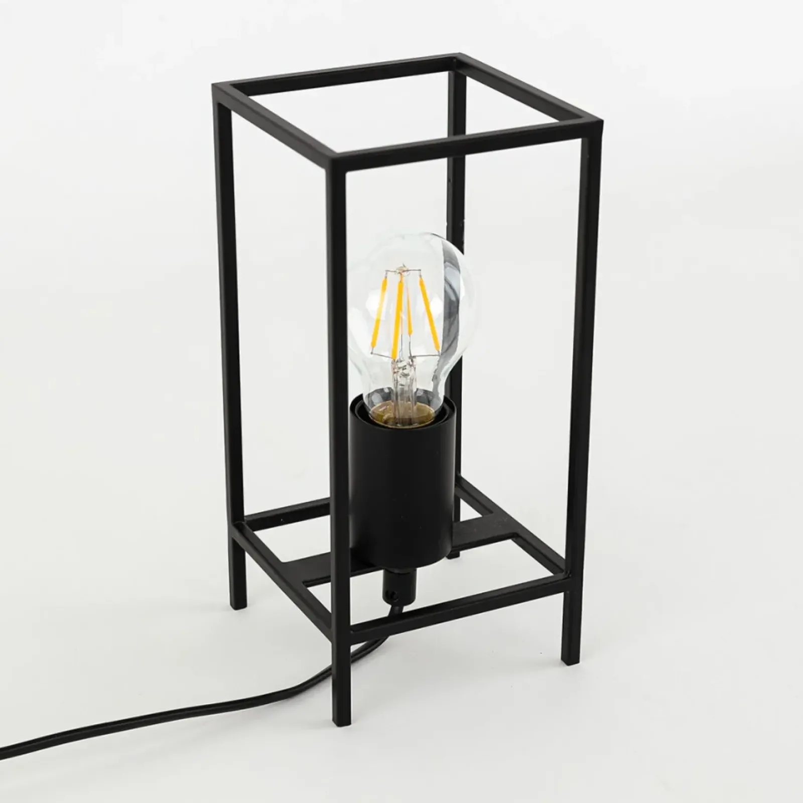 Sklep Kaja Minimalistyczna lampka stołowa TB-3343-1S-BK MELANDO | Kaja* Nowoczesne Lampki Stołowe