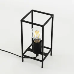 Sklep Kaja Minimalistyczna lampka stołowa TB-3343-1S-BK MELANDO | Kaja* Nowoczesne Lampki Stołowe