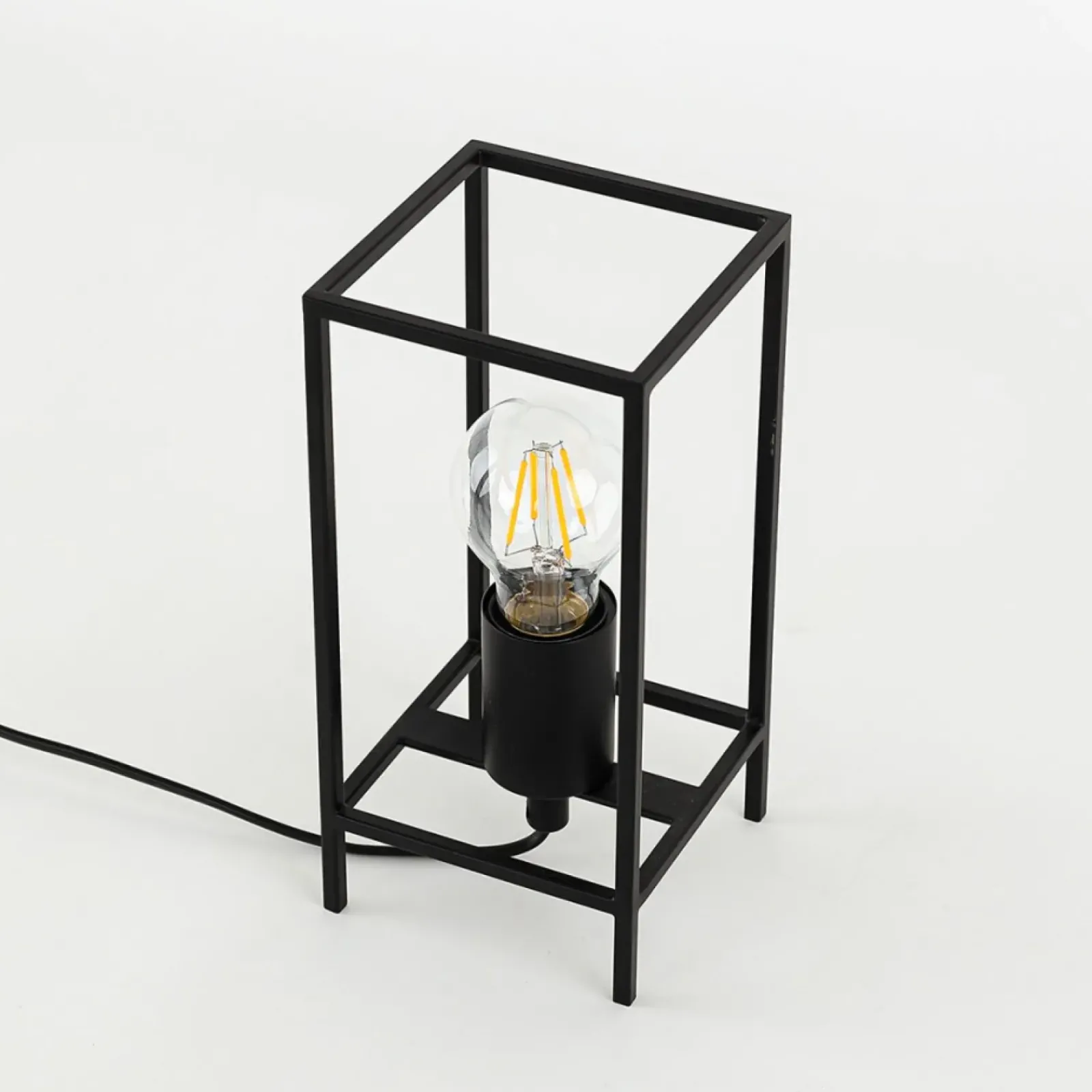 Sklep Kaja Minimalistyczna lampka stołowa TB-3343-1S-BK MELANDO | Kaja* Nowoczesne Lampki Stołowe
