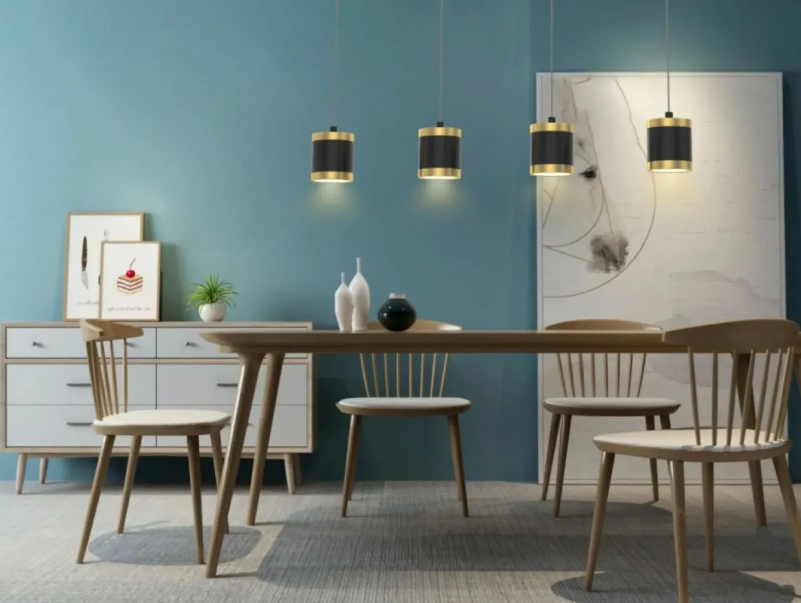 Sklep Kaja Minimalistyczna, ledowa lampa wisząca WF 7003-404 TOULOUSE | Kaja Cheap