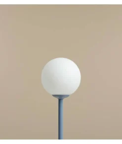 Sklep Kaja Minimalistyczna, niebieska lampka na szafkę nocną 1080B16 PINNE* Nowoczesne Lampki Stołowe