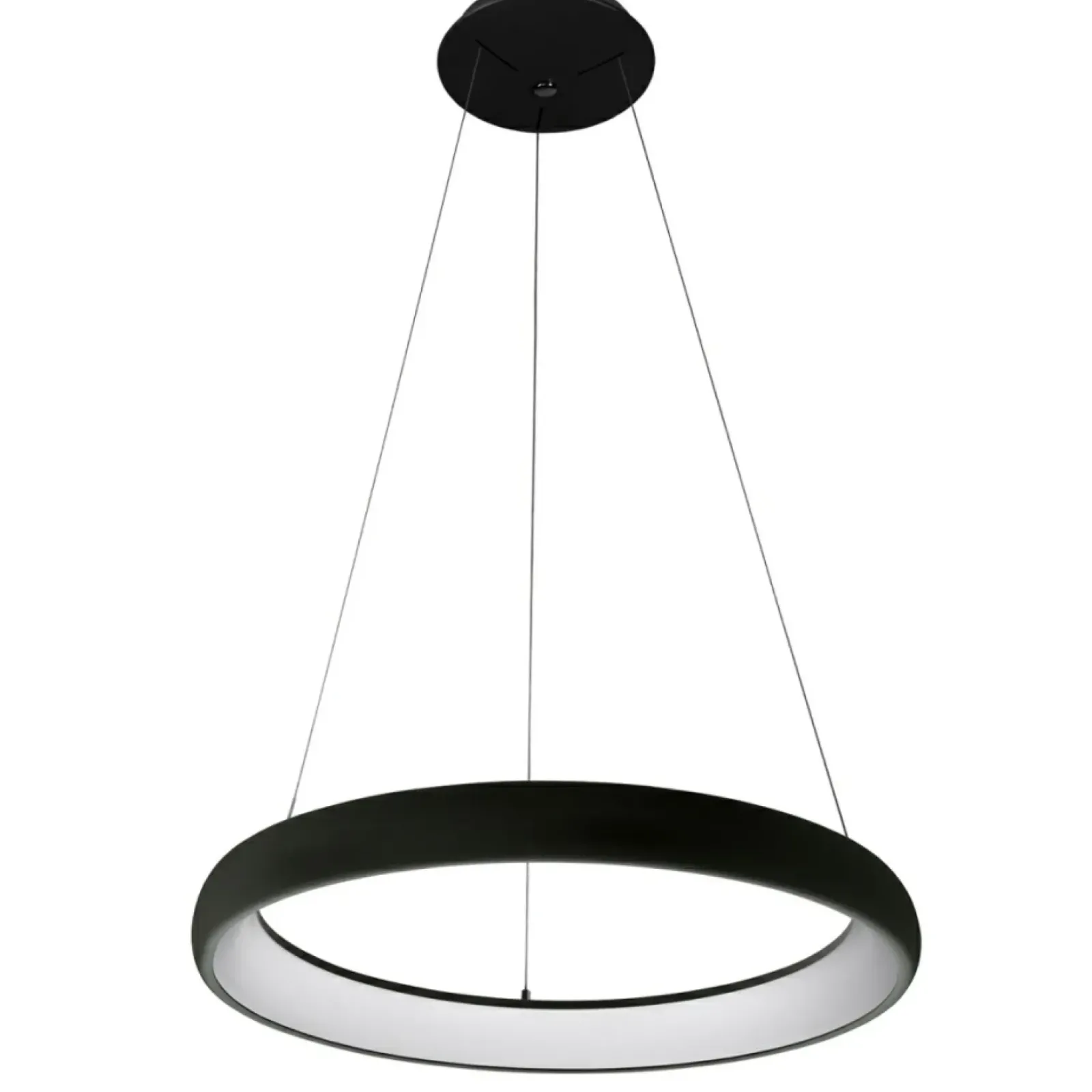 Sklep Kaja Minimalistyczna obręcz LED ⌀61cm 5280-850RP-BK-3 ALESSIA | Kaja Shop