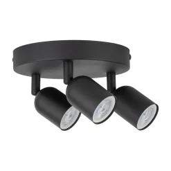 Sklep Kaja Minimalistyczna, okrągła, czarna lampa z reflektorami TK 4760 TOP* Plafony Nowoczesne