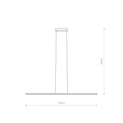 Sklep Kaja Minimalistyczna, pozioma listwa LED nad stół 11400 BAR LED | Kaja Discount