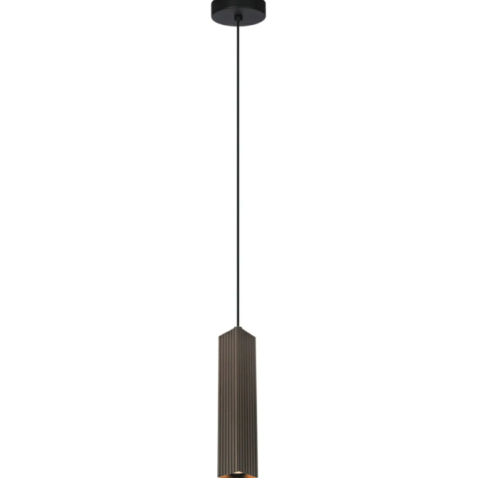 Sklep Kaja Minimalistyczna, prosta lampa wisząca PND-37492-1-BRO TECNO | Kaja New