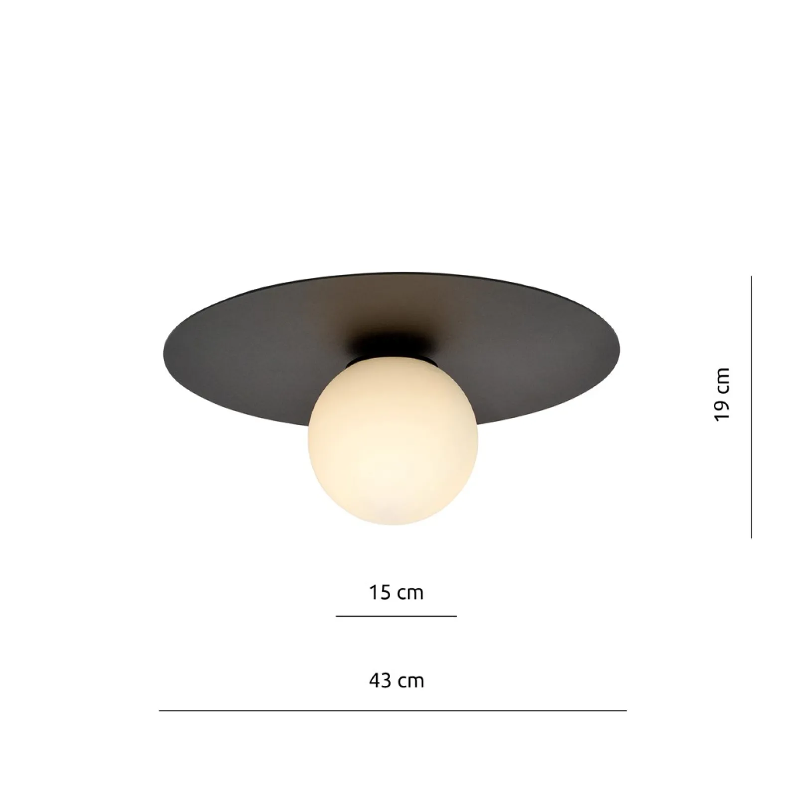 Sklep Kaja Minimalistyczna, punktowa lampa sufitowa 1127/1 SOLAR | Kaja* Plafony Nowoczesne