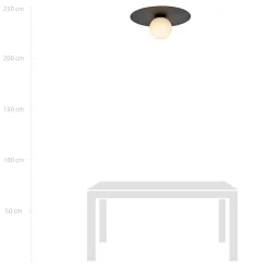 Sklep Kaja Minimalistyczna, punktowa lampa sufitowa 1127/1 SOLAR | Kaja* Plafony Nowoczesne