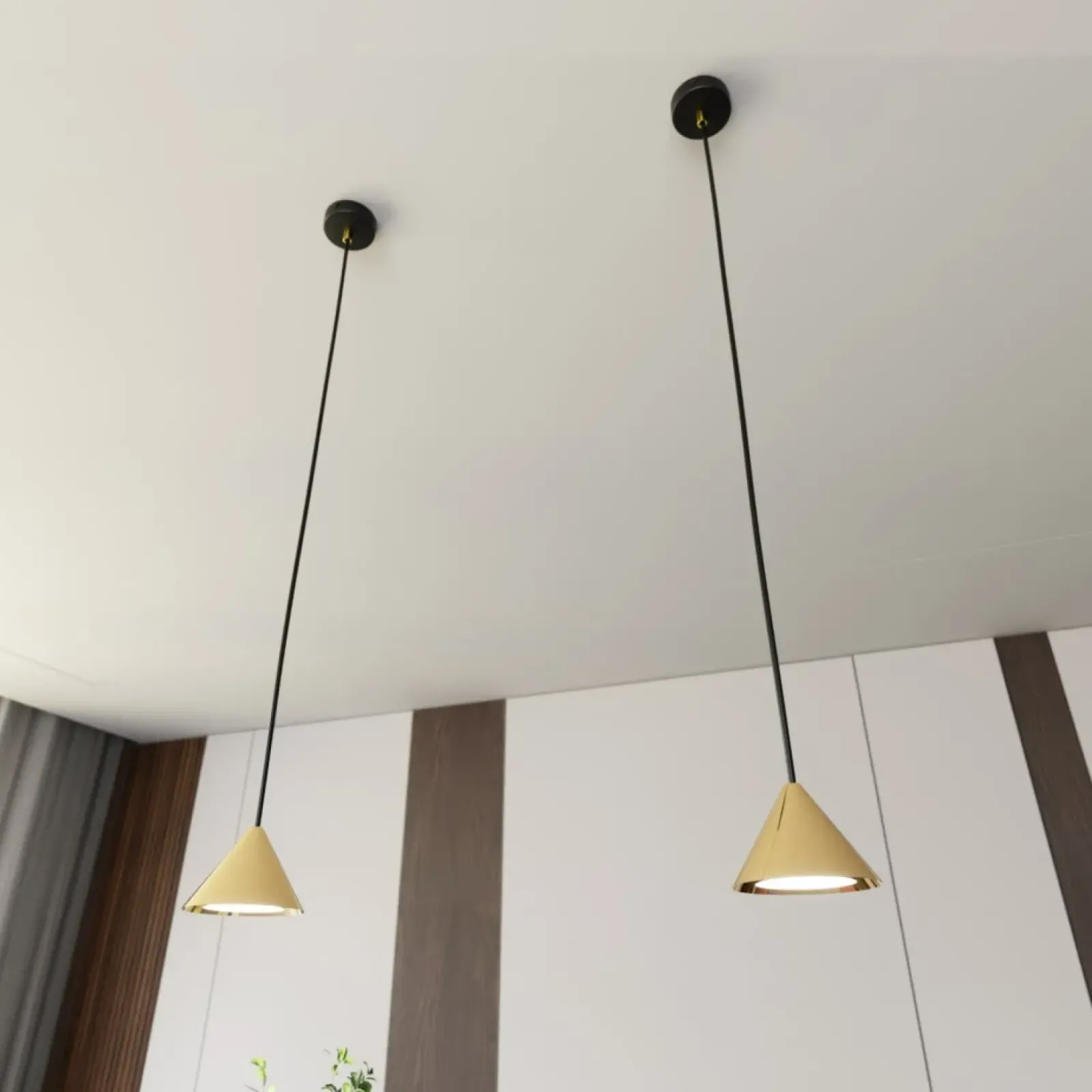Sklep Kaja Minimalistyczna, stożkowa lampa wisząca 1329/1 ELIT | Kaja Oświetlenie Hot