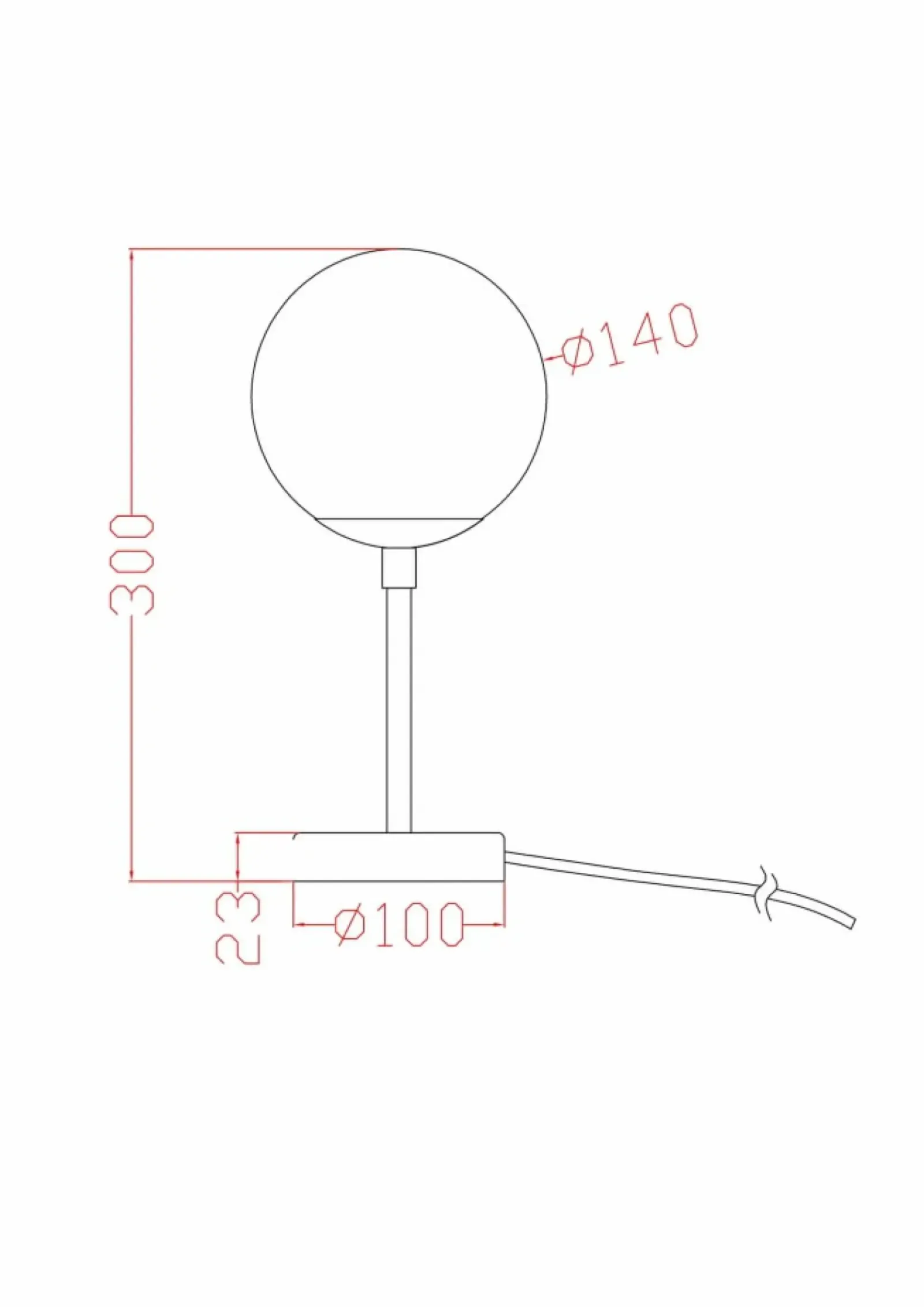 Sklep Kaja Minimalistyczna, złota lampa stołowa z kulą LP-002/1T S z serii DORADO* Nowoczesne Lampki Stołowe