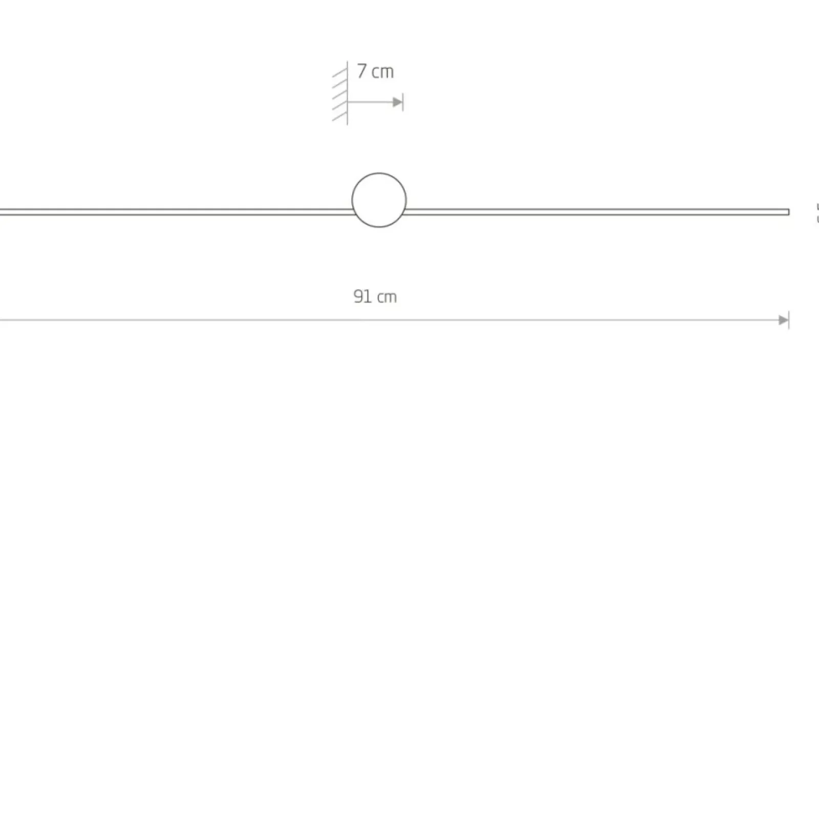 Sklep Kaja Minimalistyczny kinkiet ledowy o mocy 10W, 4000K 8128 | Kaja* Lampy Led
