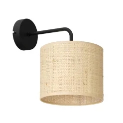 Sklep Kaja Minimalistyczny kinkiet z abażurem w stylu boho LX 5273 z serii RATTAN* Kinkiety Tradycyjne