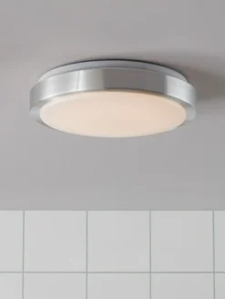 Sklep Kaja Minimalistyczny plafon w kolorze aluminium 105958 | Kaja Oświetlenie* Lampy Led|Plafony Klasyczne