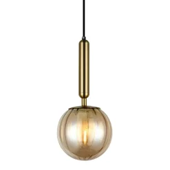 Sklep Kaja Minimalistyczny zwis PND-2324-1 BRO+AMB RAVENA | Kaja Oświetlenie Outlet