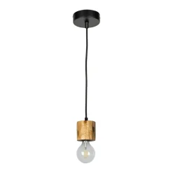 Sklep Kaja Minimalistyczny zwis z drewnem, bez klosza 71689104 PINO | Kaja Cheap