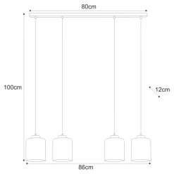 Sklep Kaja Miodowa lampa wisząca do przytulnej jadalni K-5571 z serii SORO Sale