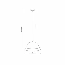 Sklep Kaja Miętowa, stylowa lampa wisząca ⌀34cm TK 861 FARO | Kaja Oświetlenie Flash Sale