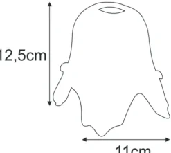 Sklep Kaja Mleczno-pomarańczowy klosz na mały gwint K-HP 171 KLOSZ* Klosze Z Gwintem E14