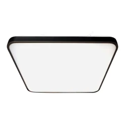 Sklep Kaja Mleczny plafon LED, czarna ramka 37x37cm 4000K ML7935 FABIO | Kaja* Plafony Klasyczne|Plafony Nowoczesne