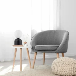 Sklep Kaja Modernistyczna, czarna lampka stołowa TK 16044 MIKI BLACK | Kaja* Nowoczesne Lampki Stołowe