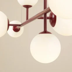 Sklep Kaja Modernistyczna, czerwona lampa nad wyspę 1092K15 z serii DIONE | Kaja Zadzwońporabattel.783200183(8-16)/mailsklep@kaja.com.pl Clearance