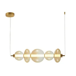 Sklep Kaja Modernistyczna lampa LED nad stół PND-24352-40W-AB-AMB SONTE | Kaja Sale