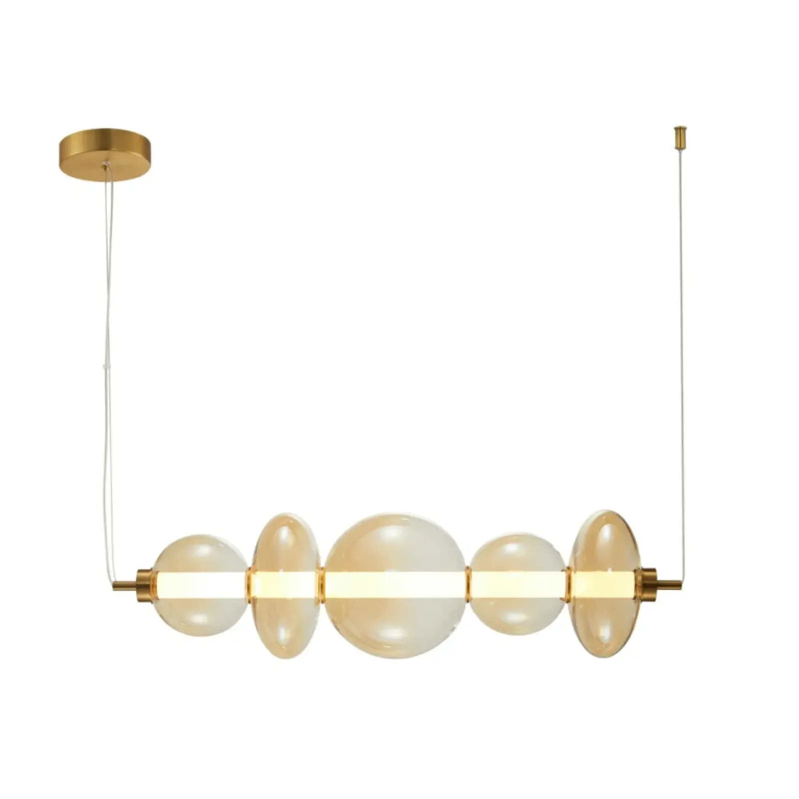 Sklep Kaja Modernistyczna lampa LED nad stół PND-24352-40W-AB-AMB SONTE | Kaja Sale