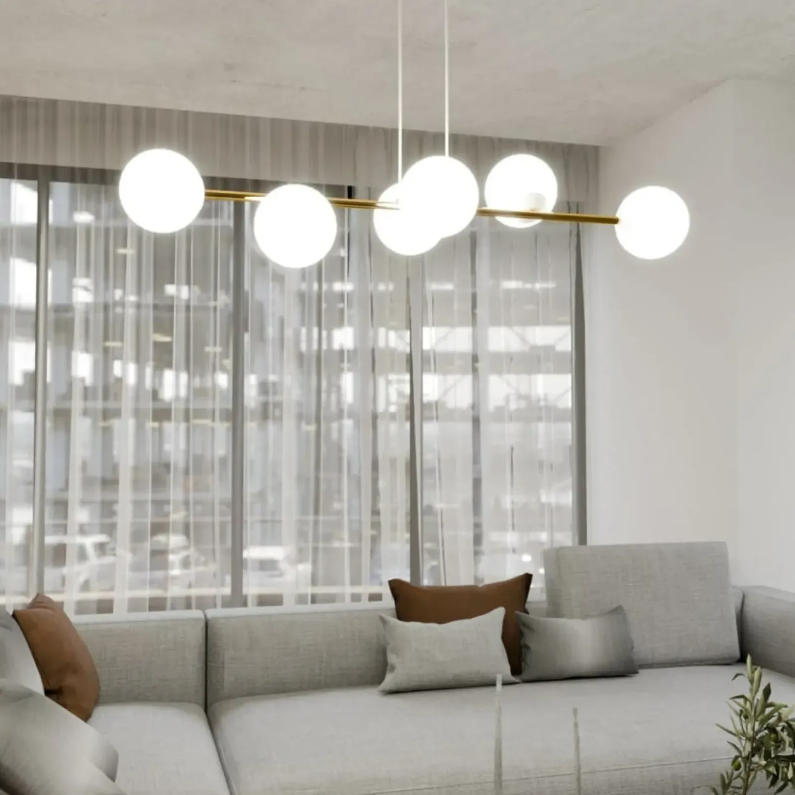 Sklep Kaja Modernistyczna lampa wisząca nad stół 1242/6 z serii GRAVITY | Kaja Hot