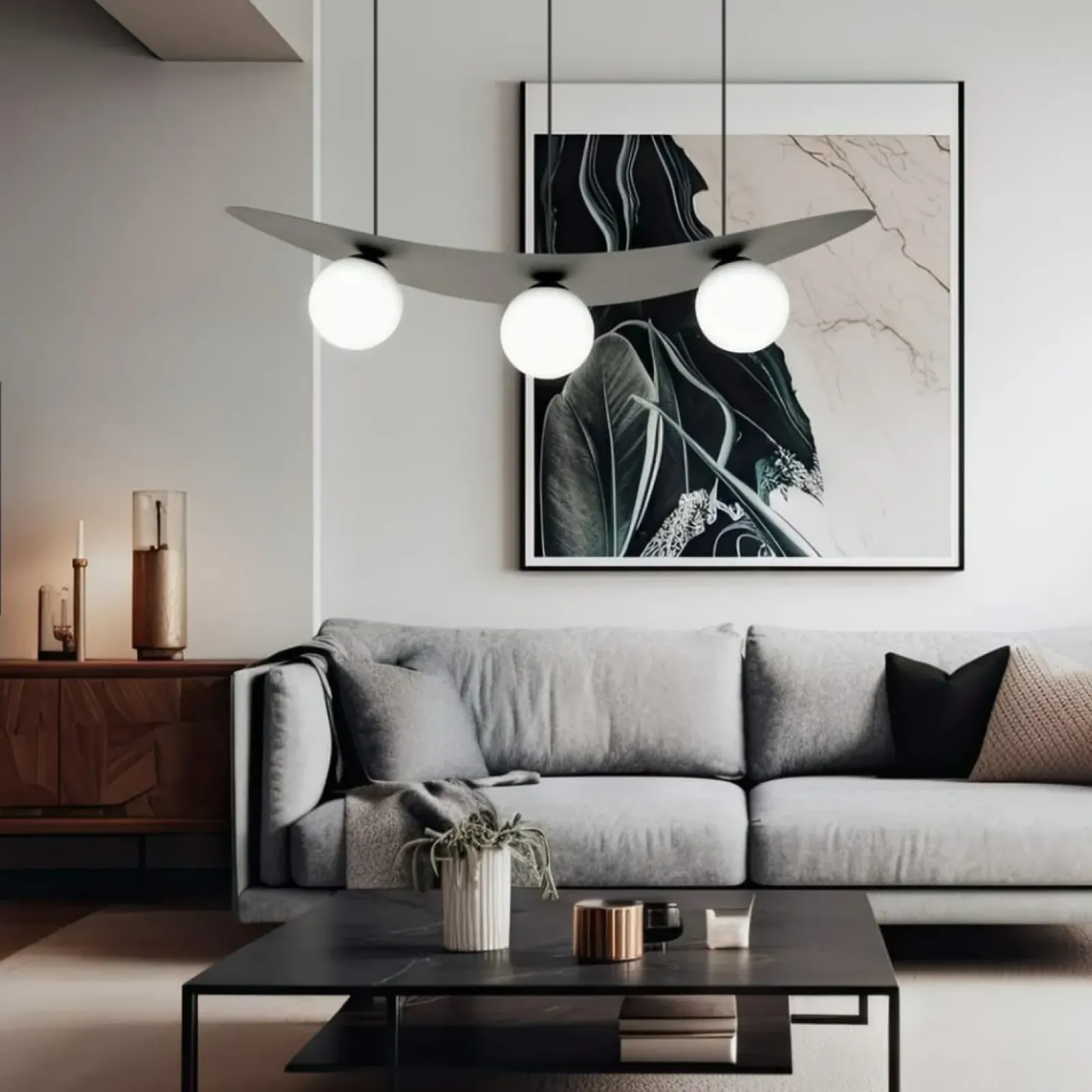 Sklep Kaja Modernistyczna lampa wisząca z białymi kloszami 1301/3 z serii AURA Store