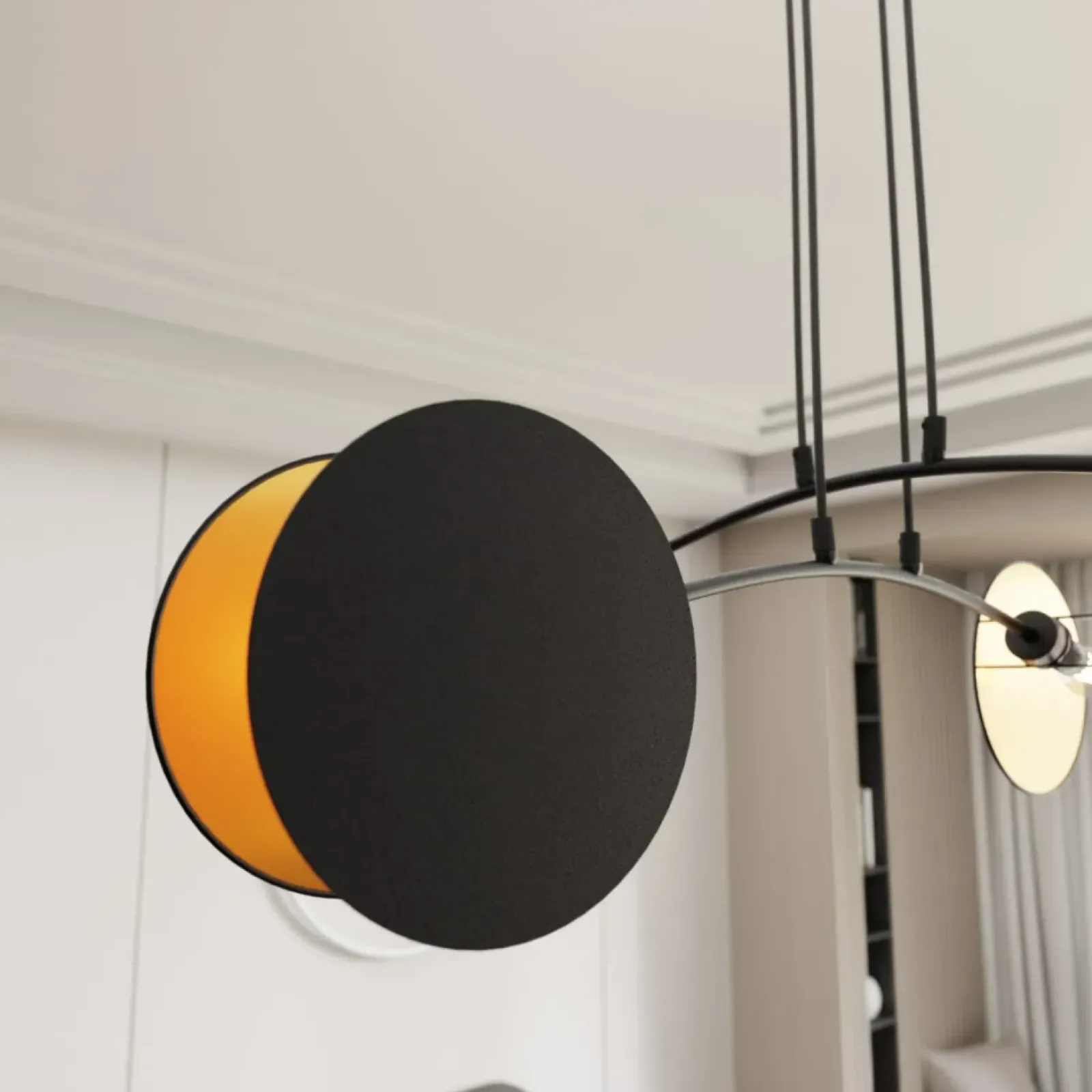 Sklep Kaja Modernistyczna lampa wisząca do salonu 1325/4 MOTIF | Kaja Oświetlenie New