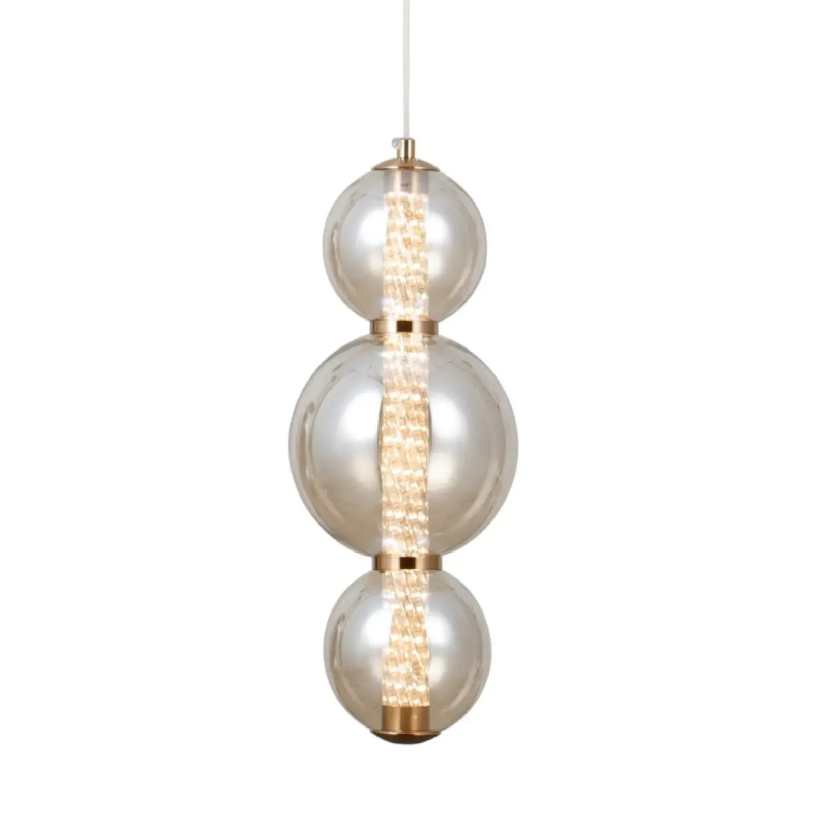 Sklep Kaja Modernistyczna lampa wisząca, LED PND-34359-3V-HBR-AMB z serii BUTERO Best