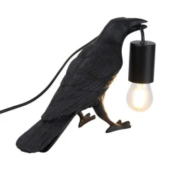 Sklep Kaja Modernistyczna lampka nocna ptak ABR-KARD-K RAVEN | Kaja Oświetlenie* Nowoczesne Lampki Stołowe