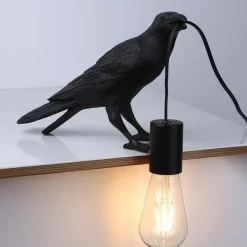 Sklep Kaja Modernistyczna lampka nocna ptak ABR-KARD-K RAVEN | Kaja Oświetlenie* Nowoczesne Lampki Stołowe