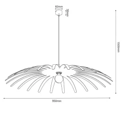 Sklep Kaja Modernistyczna, loftowa lampa wisząca do salonu ANT 5012 SPINO P New