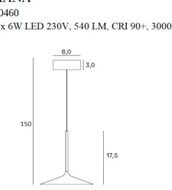 Sklep Kaja Modernistyczna, złota lampa wisząca do kuchni MX P0460 HANA | Kaja Fashion