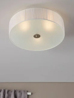 Sklep Kaja Modernistyczny plafon z szarą oprawą i tkaniną 104883 | Kaja* Plafony Nowoczesne