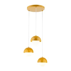 Sklep Kaja Modna, potrójna lampa wisząca TK 10266 BONO OCHRA | Kaja Oświetlenie Outlet