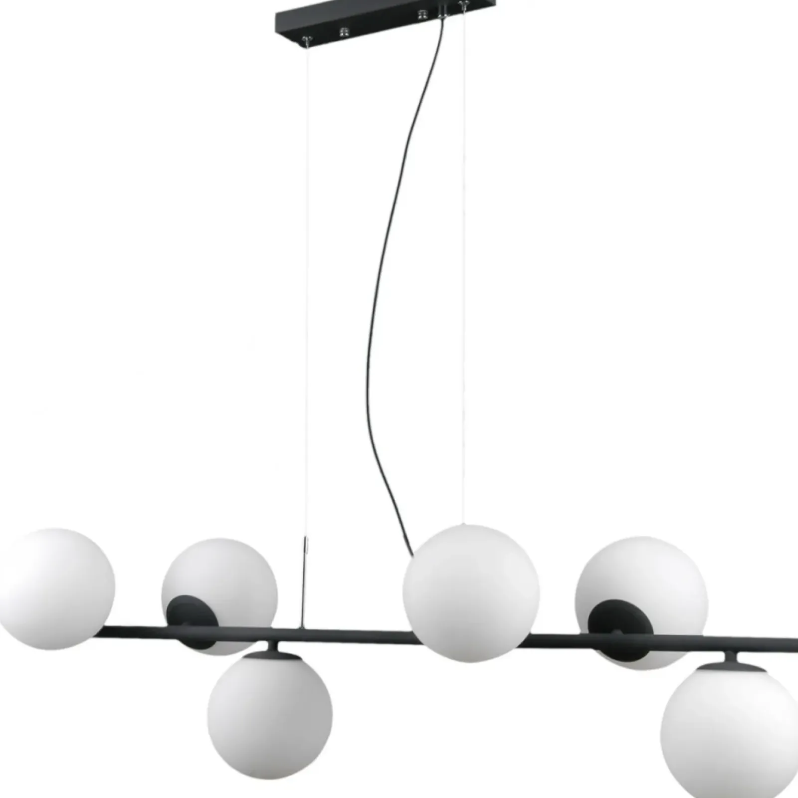 Sklep Kaja Molekularna, czarna lampa wisząca PND-5510-6-BK RADDI | Kaja Best Sale
