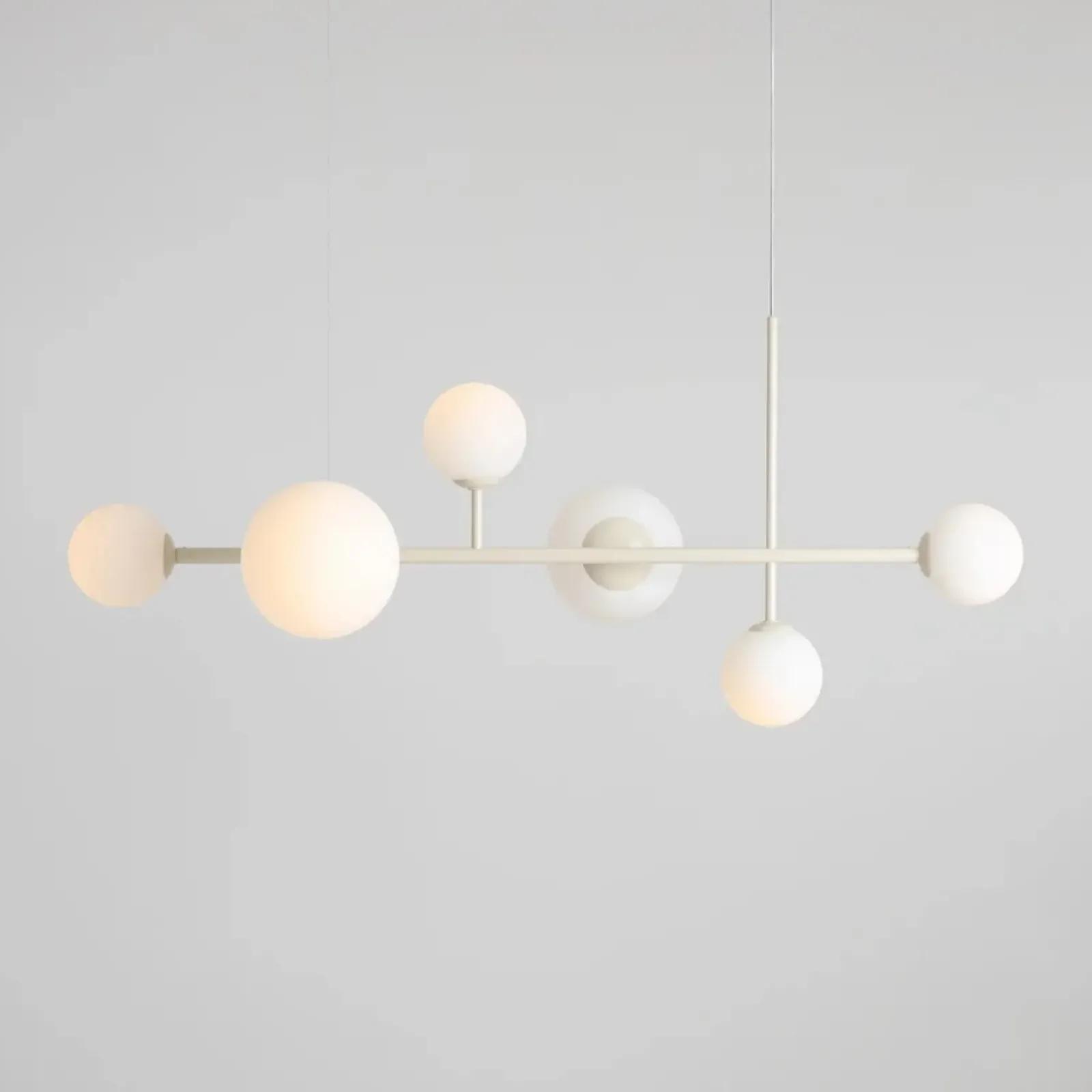 Sklep Kaja Molekularna, kremowa, szeroka lampa nad stół 1092K9 DIONE | Kaja Zadzwońporabattel.783200183(8-16)/mailsklep@kaja.com.pl Online