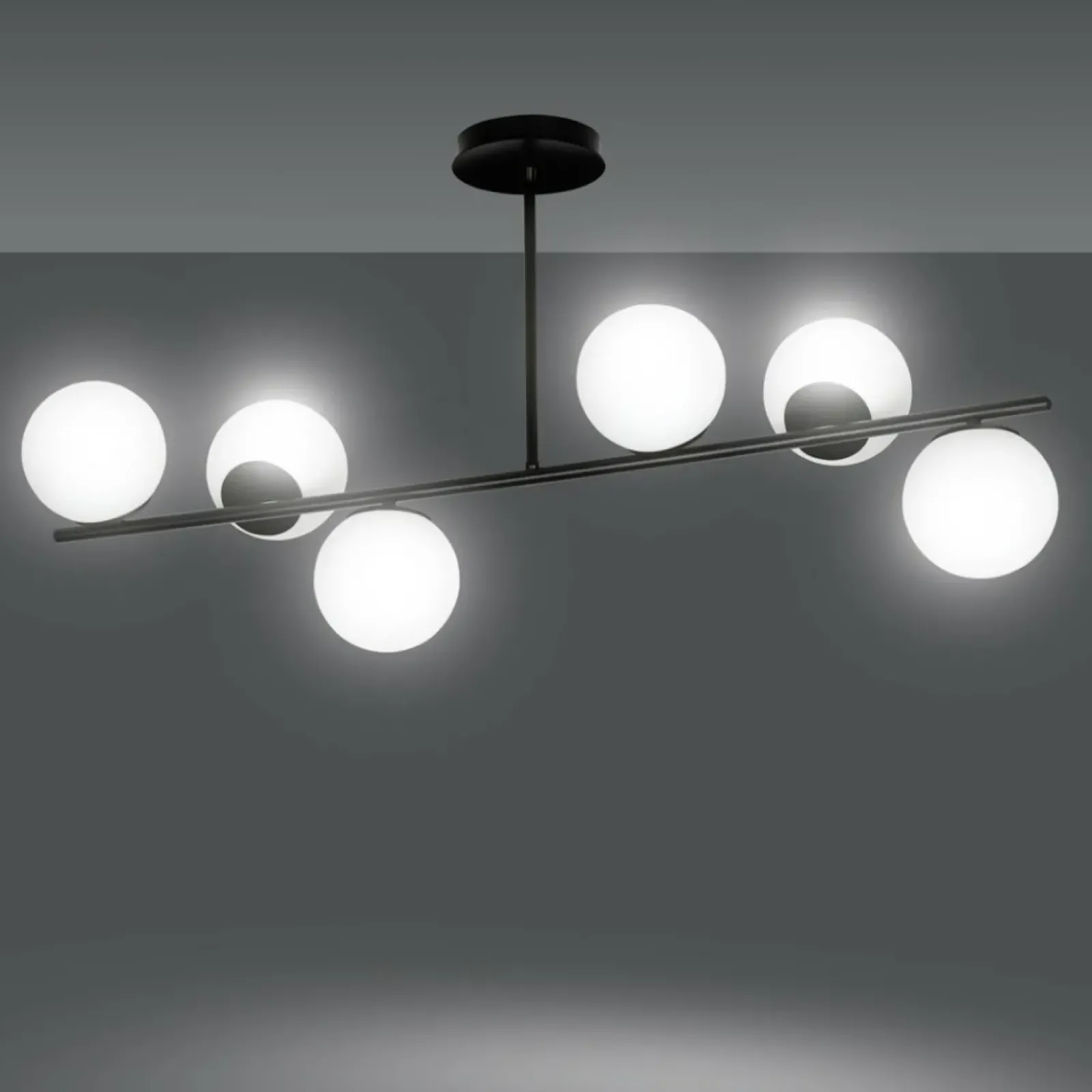 Sklep Kaja Molekularna, prosta lampa sufitowa z kloszami 1020/6 BIOR | Kaja Cheap