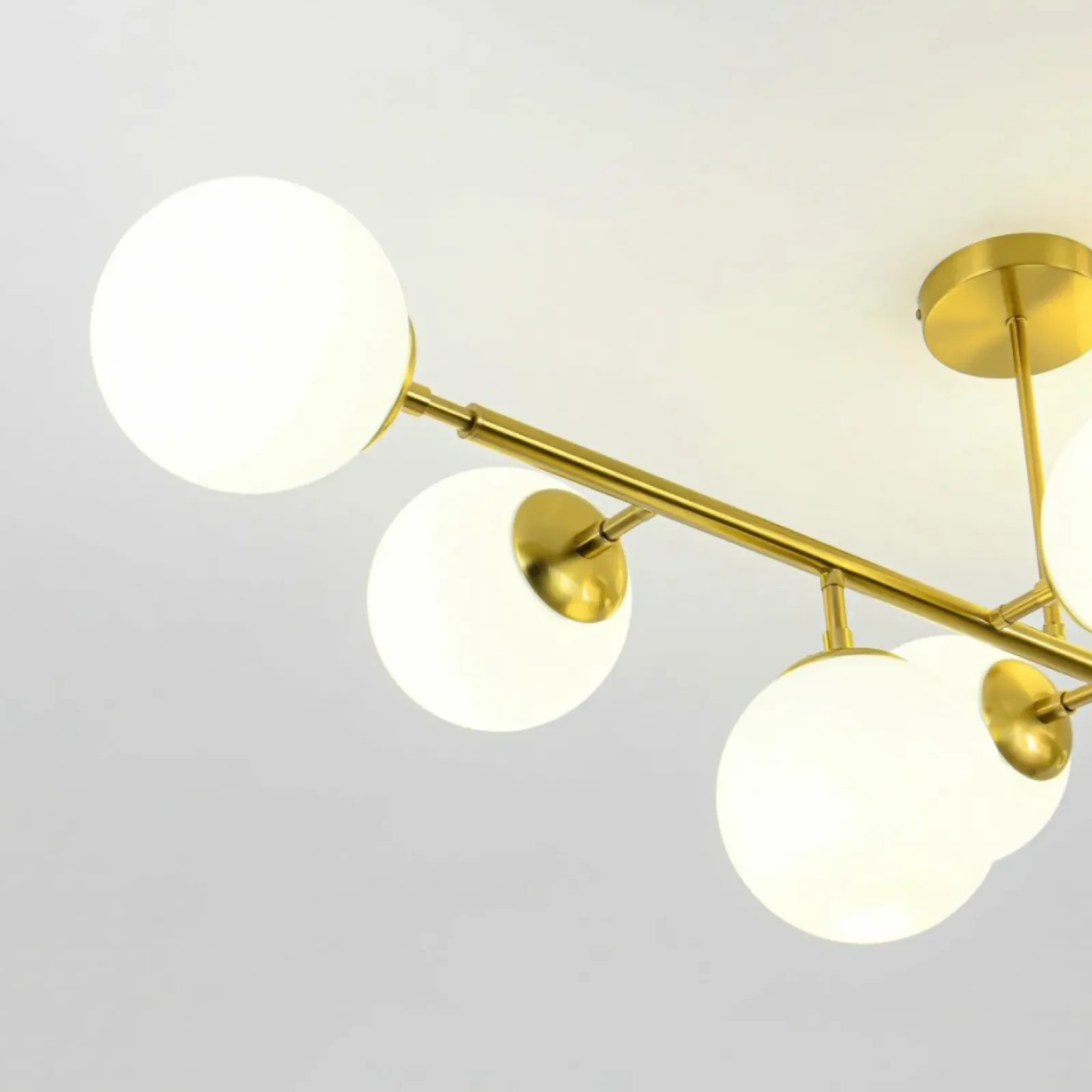 Sklep Kaja Molekularna, złota lampa nad stół LP-002/8P DORADO | Kaja Oświetlenie Flash Sale
