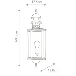 Sklep Kaja Mosiężna lampa elewacyjna DOWNING-STREET z serii DOWNING STREET* Kinkiety Ogrodowe
