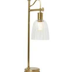Sklep Kaja Mosiężna lampa stołowa, do biura DOUILLE-TL-AB z serii DOUILLE* Tradycyjne Lampki Stołowe
