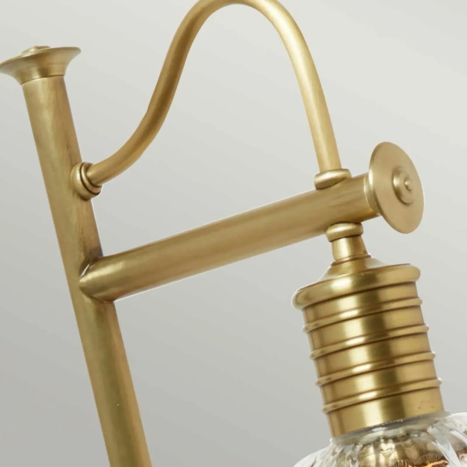 Sklep Kaja Mosiężna lampa stołowa, do biura DOUILLE-TL-AB z serii DOUILLE* Tradycyjne Lampki Stołowe