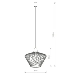 Sklep Kaja Mosiężna lampa wisząca z niepowtarzalnym kloszem 8861 | Kaja mosiądz Fashion