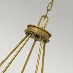 Sklep Kaja Mosiężna lampa wisząca ze szkłem HK-COLLIER5 z serii COLLIER* Randole Tradycyjne