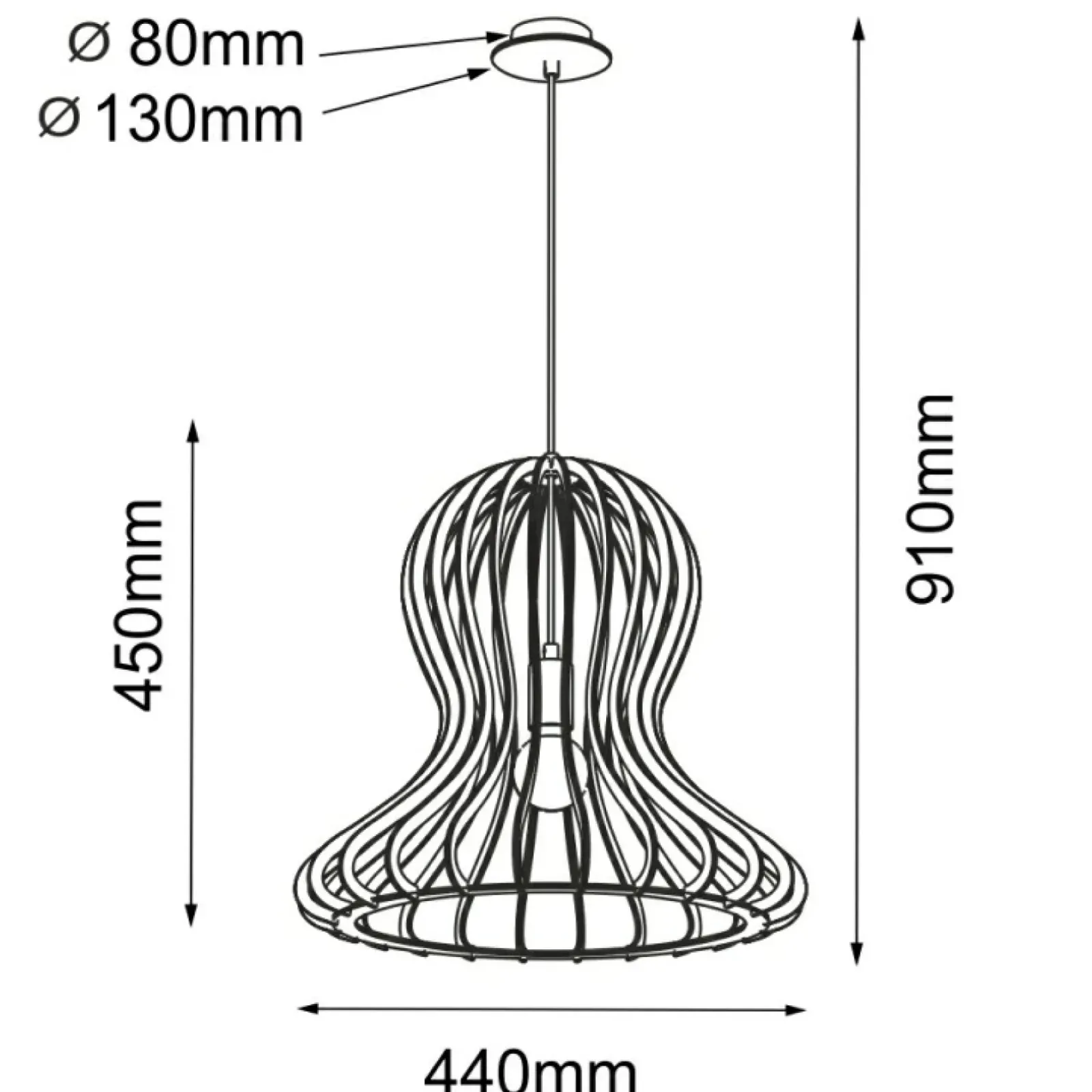 Sklep Kaja Naturalna lampa wisząca do stylowej sypialni ANT 5017 OCTO | Kaja Best Sale