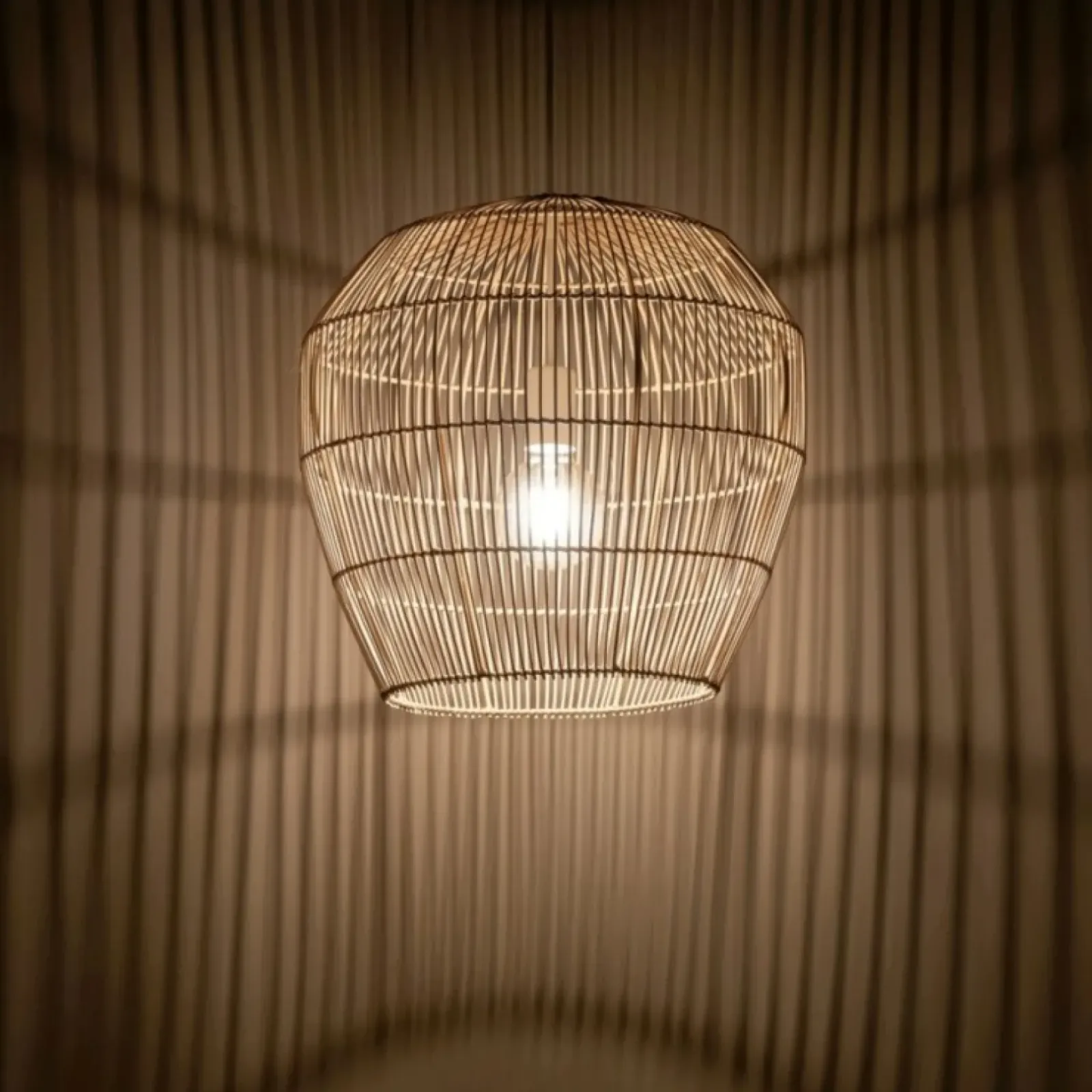 Sklep Kaja Naturalna lampa wisząca do sypialni 11163 HAITI | Kaja Oświetlenie Clearance