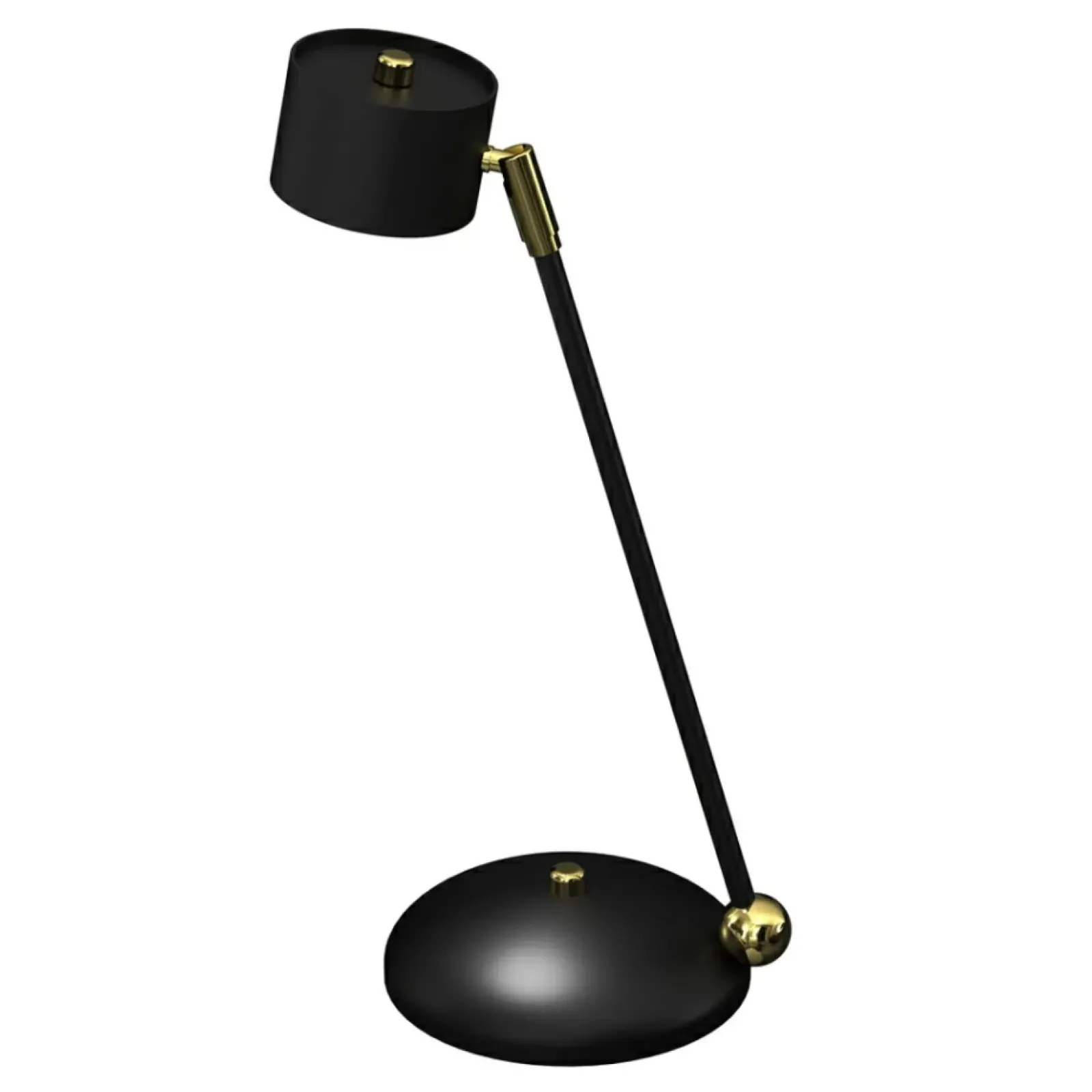Sklep Kaja Niebanalna lampa biurkowa, czarno-złota MLP7764 z serii ARENA | Kaja Oświetlenie* Lampki Biurkowe